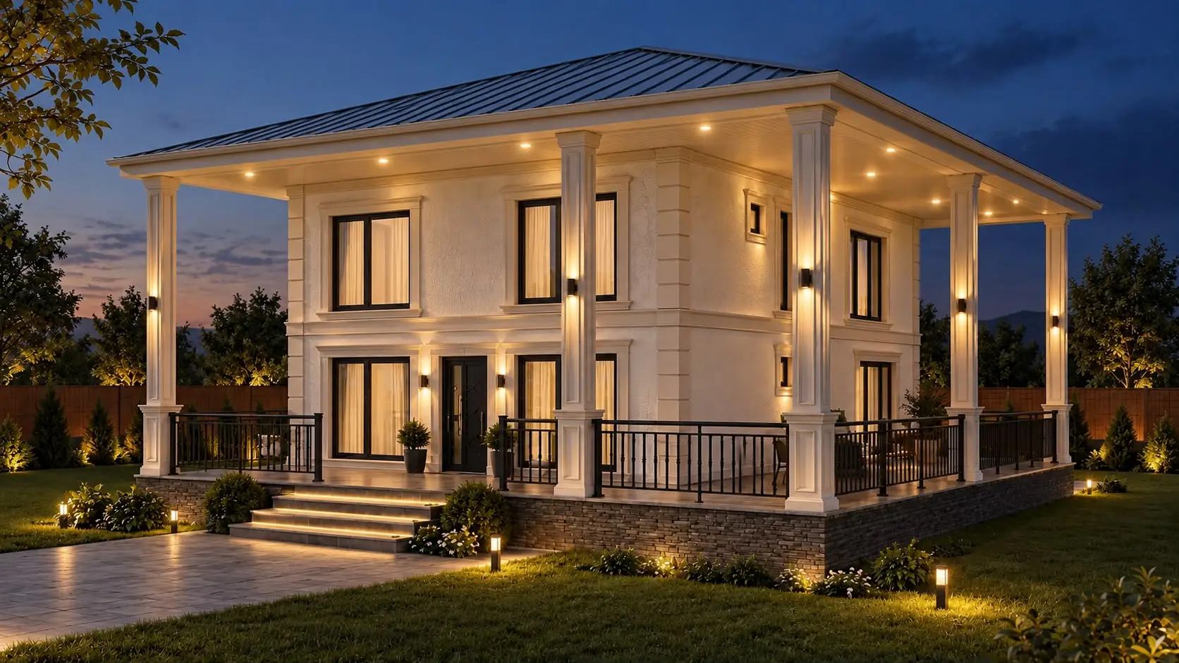 250m² 6+1 Dubleks Çelik Ev Görsel 3